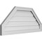 Ekena Millwork Octagonal Top Surface Mount PVC Gable Vent w/ 2"W x 1-1/2"P Brickmould Frame, 36"W x 16"H GVPOT36X1602SF - alternate 3